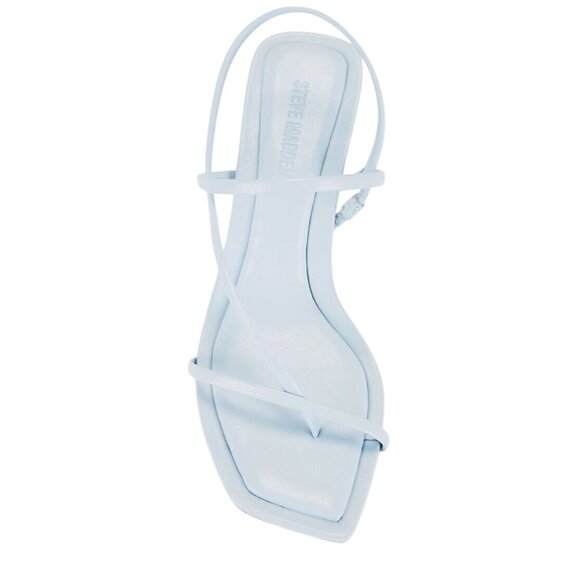 Steve Madden Locke Sandals in Blue Leather 7 New with Box Womens High Heels - Picture 13 of 14